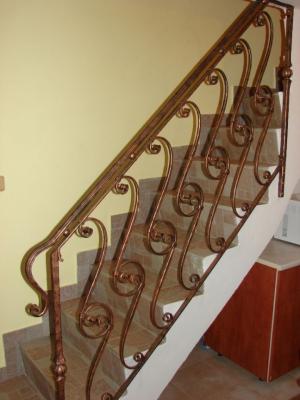 Kované schodišťové zábradlí Vojkovice