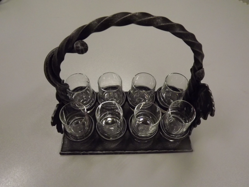 Nosi�ka na ko�t v�na - nosička na 6 skleniček při degustaci vín